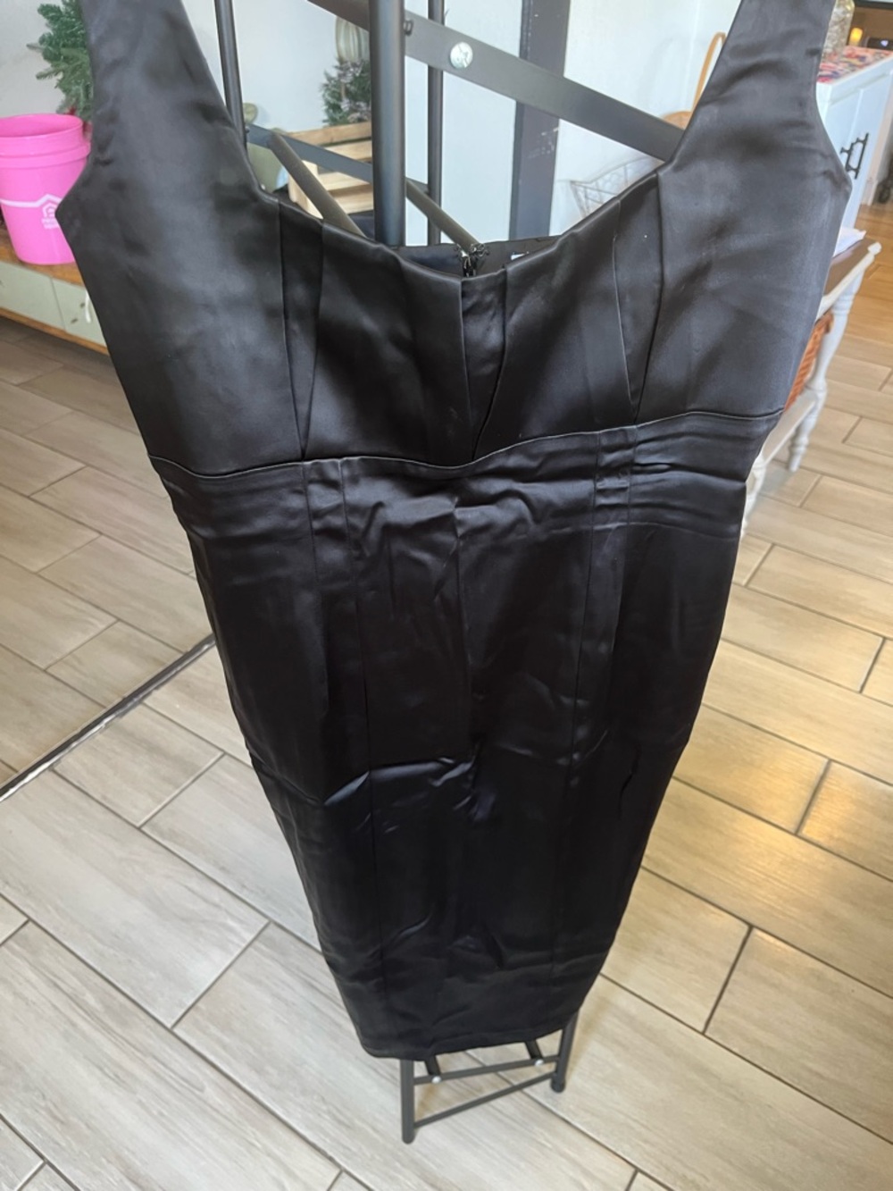 Calvin Klein Black Sleeveless Midi Sheath Dress